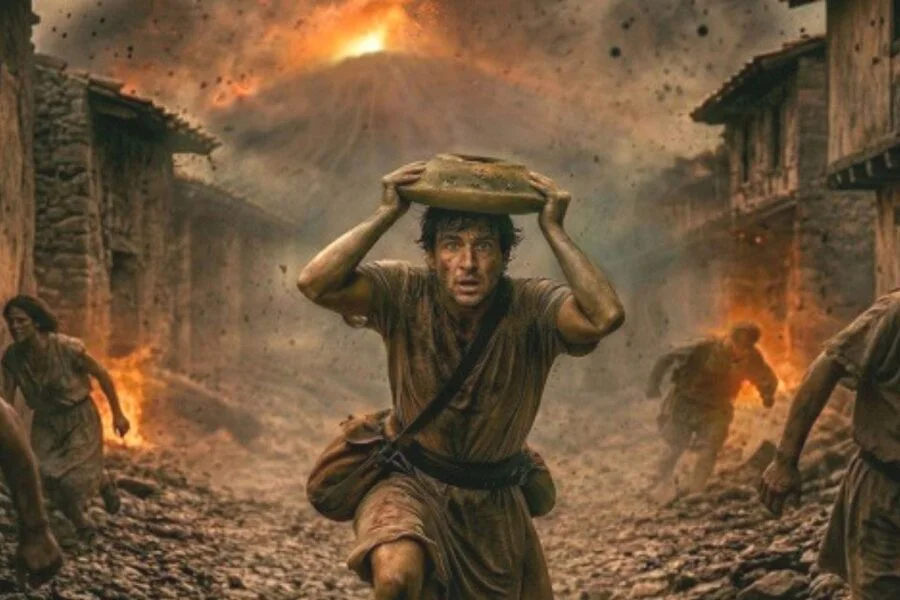 Paskutinės Pompėjos akimirkos: dirbtinio intelekto atkurti vaizdai sukrečia