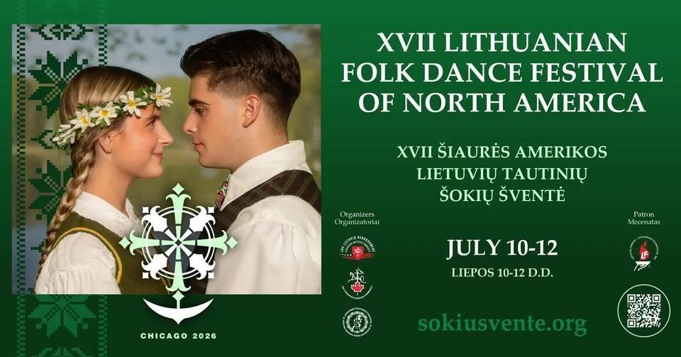 Artėja XVII Šiaurės Amerikos Lietuvių tautinių šokių šventė