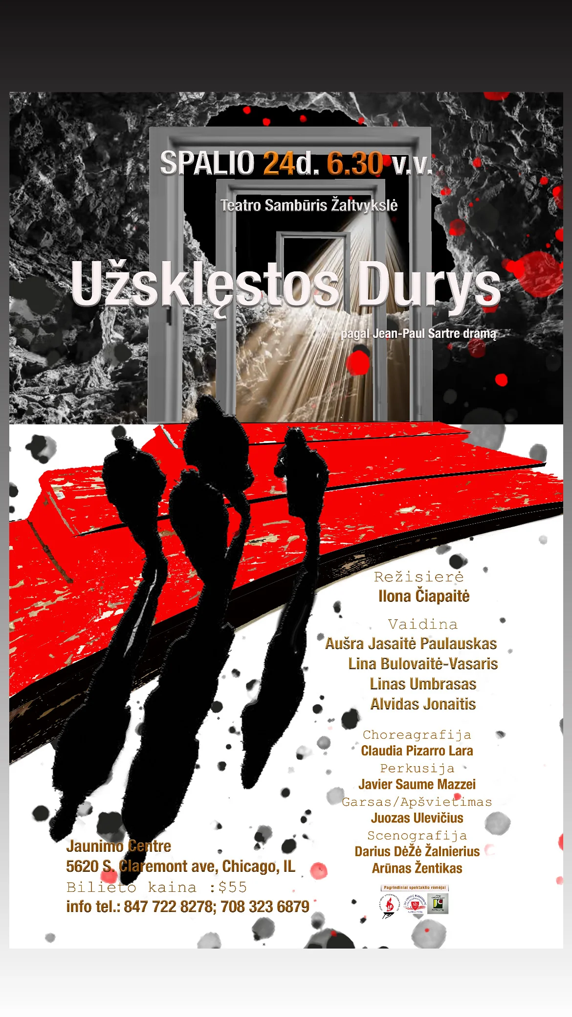 Užsklęstos durys  spektaklis